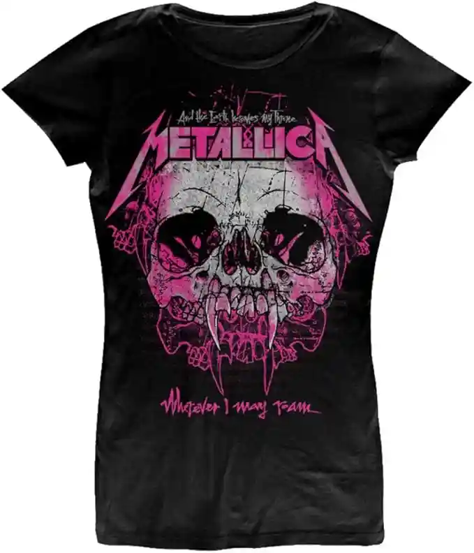 Ladies Metallica Wherever I May Roam Oficial Camiseta Mujeres señoras