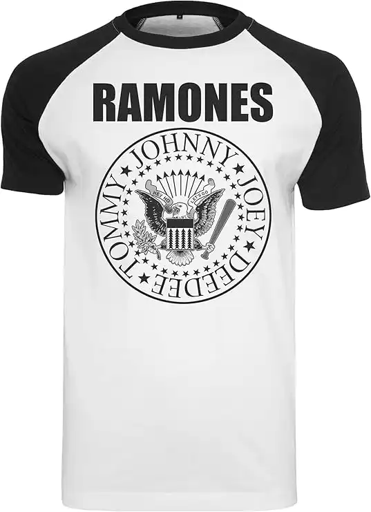 MERCHCODE Ramones Circle Raglan tee Camiseta Hombre