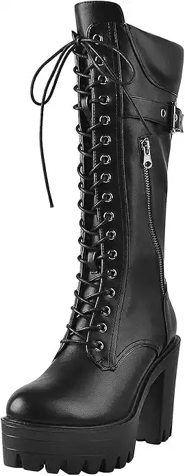 Botas de mujer con plataforma Tacón bloque