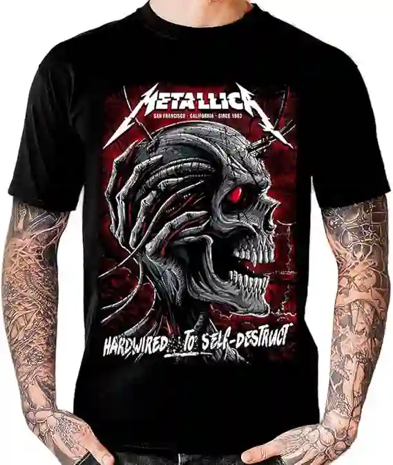 Camiseta Metallica - Hardwired to Self-Destruct