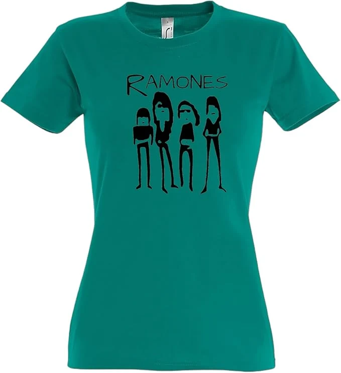 Camiseta Mujer Ramones Punk Rock Grupo Banda Conciertos