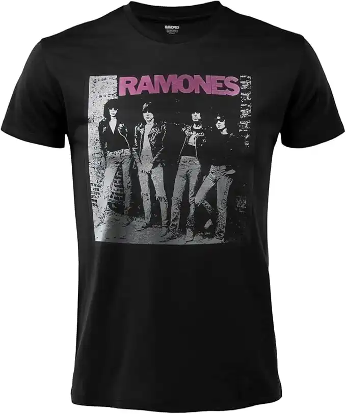 Camiseta Ramones Rocket To Russia Camiseta Rock Oficial Negra Algodón
