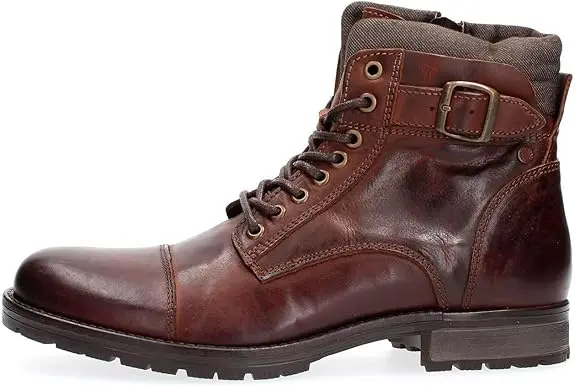 JACK & JONES Jfwalbany Leather Anthracite STS, Botas Chukka Hombre