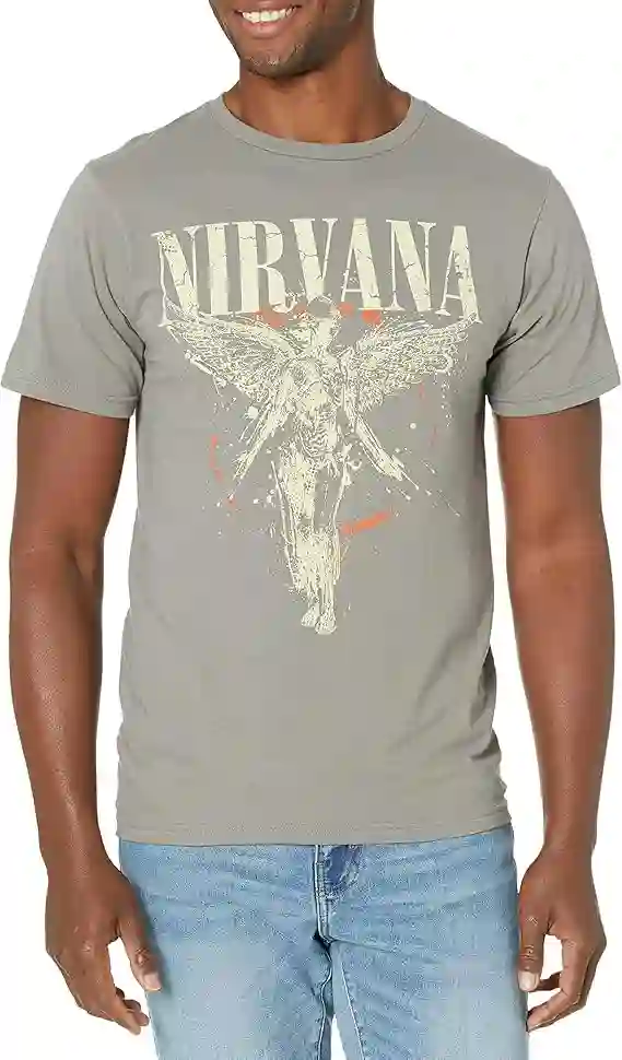 Nirvana Galaxy in Utero Slim Fit – Camiseta para Hombre