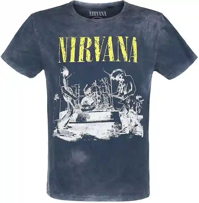 Nirvana Reformant Incesticide Hombre Camiseta Negro Regular