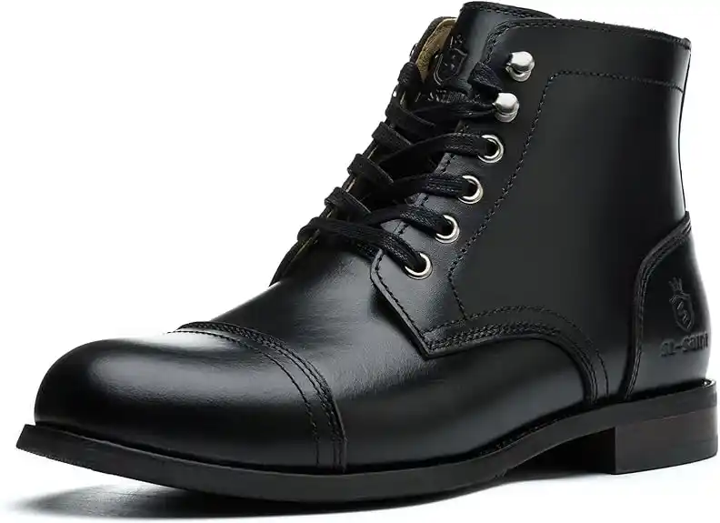 SL-Saint Botas Clásicas Para Hombre Hechas a Mano Con Puntera Blanda,Impermeable-Piel/Lana de Austria Invierno