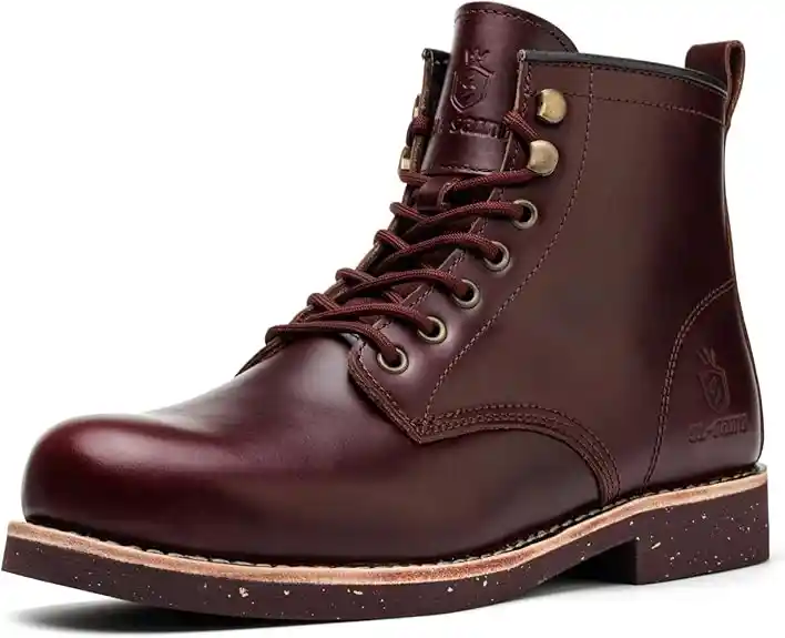 SL-Saint Hombres hechos a mano Soft Toe Classic Boots impermeable-piel de vaca/lana de moda zapatos cómodos