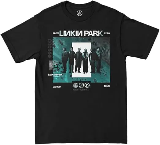 Linkin Park Official Merch Linkin Park Teal Photo tee Estándar Unisex Adulto