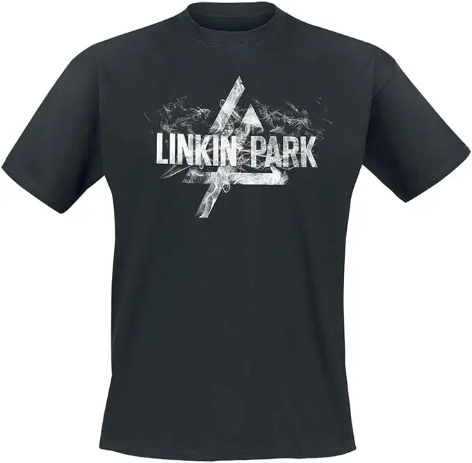 Linkin Park Prism Smoke Hombre Camiseta Negro Vorne Bedruckt Regular