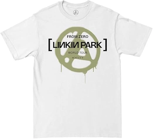 Linkin Park from Zero Official Merch Olive Spray tee from Zero Official Merch Olive Spray Camiseta Unisex Adulto