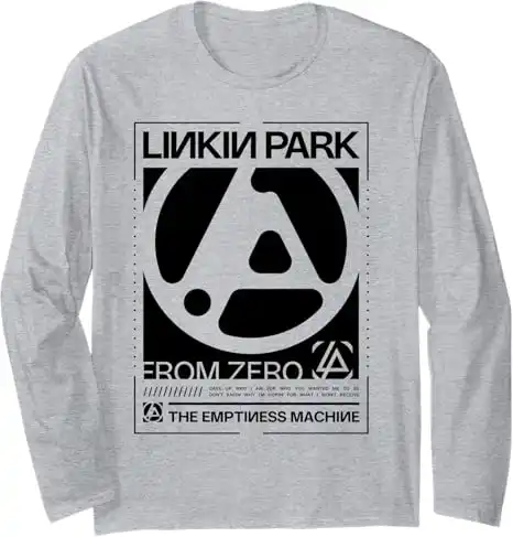 Logotipo de Linkin Park B&W from Zero Box Manga Larga